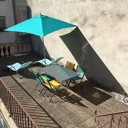 公寓 Petit Studio, Plein Centre Ville, Grande Terrasse 巴涅尔德比戈尔